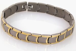Titanium Two-Tone Crescent Square